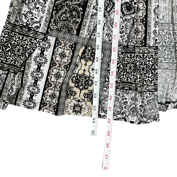 Three Pink Hearts Black and White Halter Maxi Sundress - Picture 11 of 16